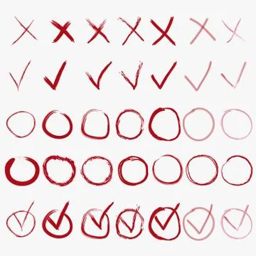 Vector Check mark icons Stock Illustration