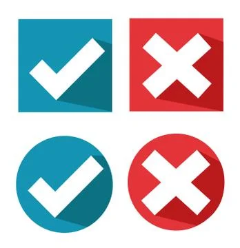 Vector check mark icons Stock Illustration