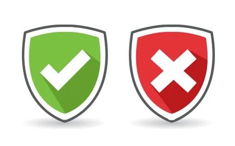 Vector check mark icons Stock Illustration