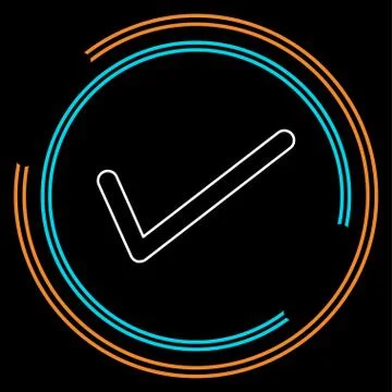 Vector Check mark symbol - yes or ok - approved Stock Illustration