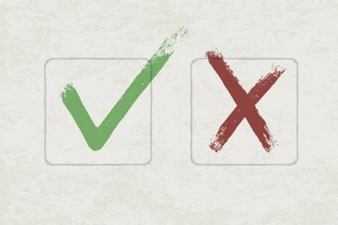 Vector check marks. eps 10 Stock-Illustration