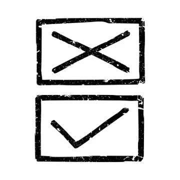 Vector check marks. Stock Illustration