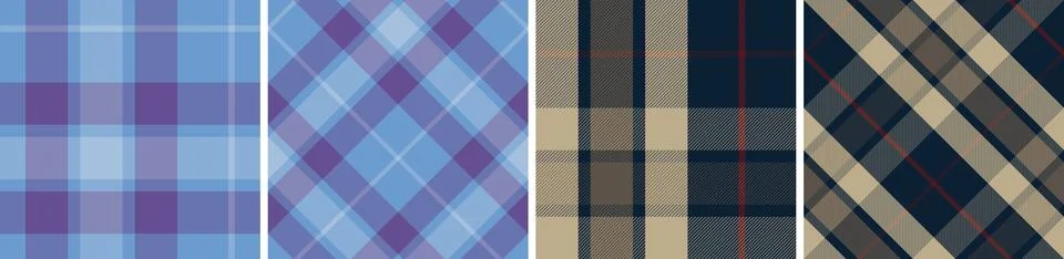 Vector check pattern or plaid pattern for dress ,flannel skirt Stock Illustration