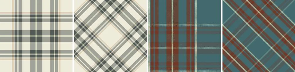 Vector check pattern or plaid pattern for dress ,flannel skirt Stock Illustration