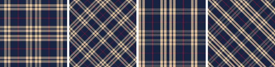 Vector check pattern or plaid pattern for dress ,flannel skirt, tablecloth Illustrazione stock
