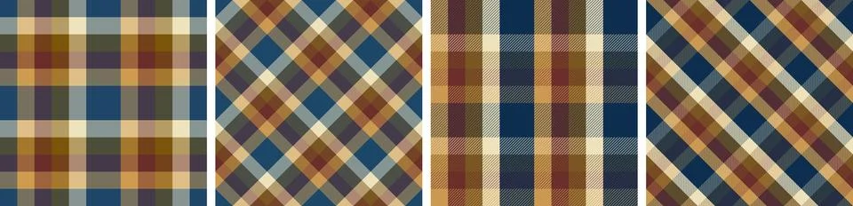 Vector check pattern or plaid pattern for dress ,flannel skirt, tablecloth Stock Illustration