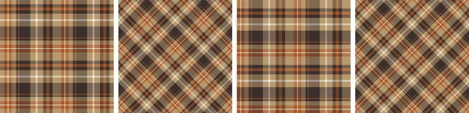 Vector check pattern or plaid pattern for dress ,flannel skirt Stock Illustration