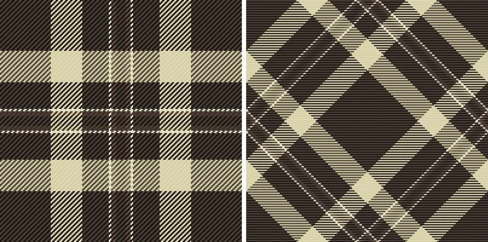 Vector check pattern of tartan plaid textile with a fabric texture seamless.. Stock Illustration