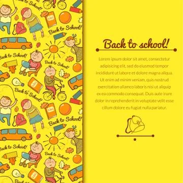 Vector cheerful background with children Stock Illustration