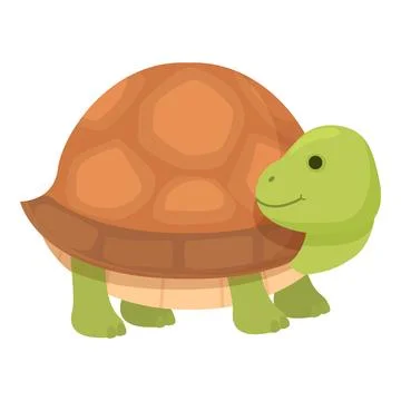 Vector of a cheerful cartoon turtle, perfect for children's designs Stock Illustration