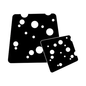 Vector cheese flat icon Stock Illustration