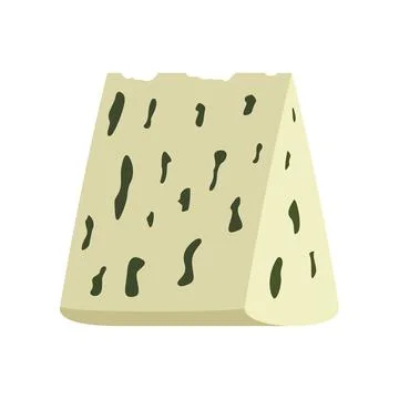 Vector cheese in flat style isolated on white Stock-Illustration