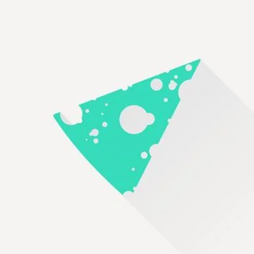 Vector cheese icon Stock Illustration
