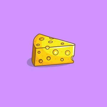 Vector cheese illustration cartoon design Stock Illustration