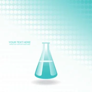 Vector chemical bottle Stock Illustration