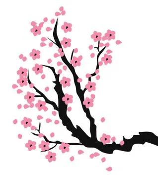Vector Cherry Blossom Illustrazione stock
