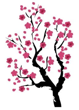 Vector Cherry Blossom Illustrazione stock