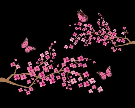 Vector cherry blossom Stock Illustration