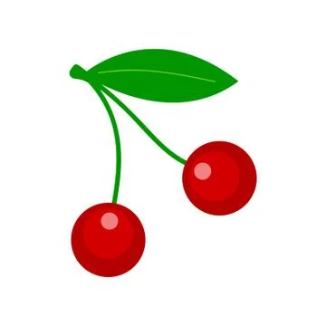 Vector cherry - fresh fruit, natural berry Stock Illustration