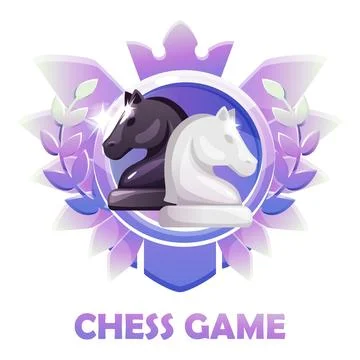 Vector CHESS GAME and Knights chess figures for chess strategy board game. .. Illustrazione stock