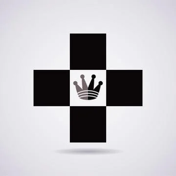 Vector chess queen symbol or icon Stock Illustration