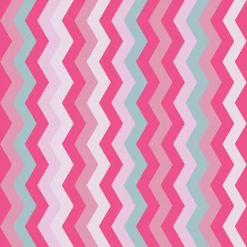 Vector Chevron Seamless Pattern. Blue and pink chevron or zig zag pattern. Illustrazione stock