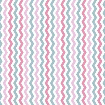Vector Chevron Seamless Pattern. Blue and pink chevron or zig zag pattern. Stock Illustration