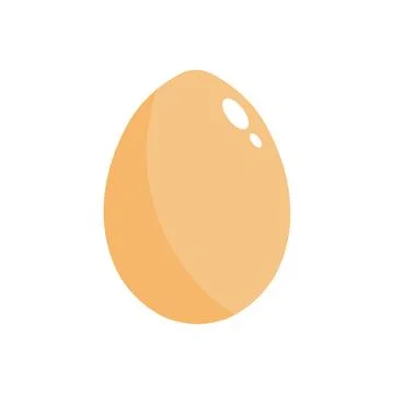 Vector. Chicken egg isolated on white background. Template for the holiday of Stock Illustration
