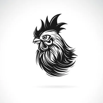 Vector of a chicken head design on white background. Easy editable layered .. Stock Illustration
