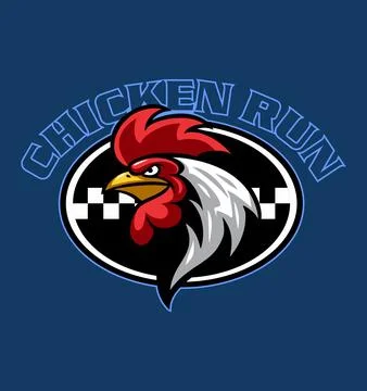 Vector chicken head as logo Stock Illustration