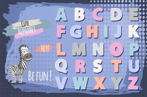 Vector children alphabet Stock Illustration