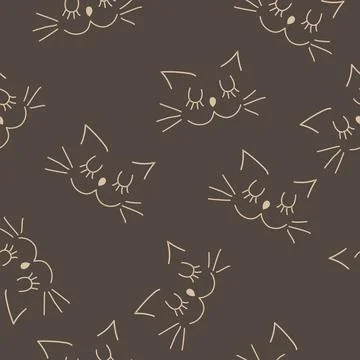 Vector. Children's background. The child's drawing. Seamless pattern. Stock Illustration