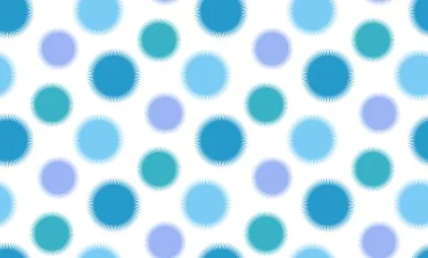Vector childrens seamless pattern of blue circles Stock Illustration