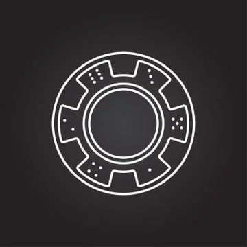 Vector chip icon Stock Illustration