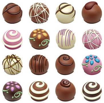 Vector chocolate candies Stock Illustration