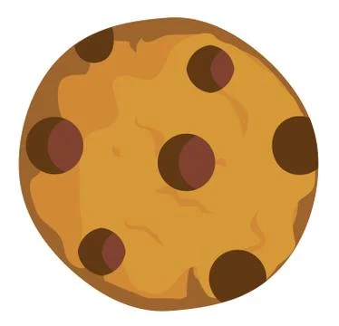 Vector Chocolate Chip Cookie Stock Illustration