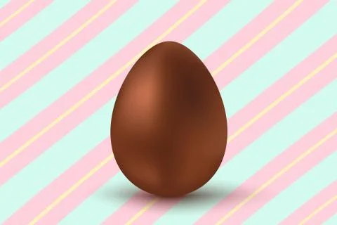 Vector chocolate egg for Easter Stock Illustration