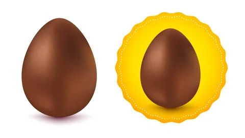 Vector chocolate egg for Easter. Vector illustration of a Chocolate egg for.. Иллюстрация