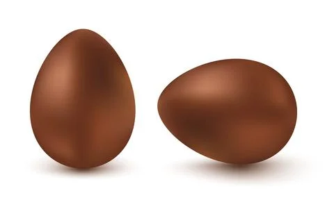 Vector chocolate egg for Easter. Vector illustration of a Chocolate egg for.. Stock Illustration