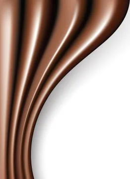 Vector chocolate swirl Stock Illustration