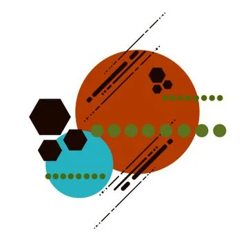 Vector chocolatte geometric template abstract background Stock Illustration