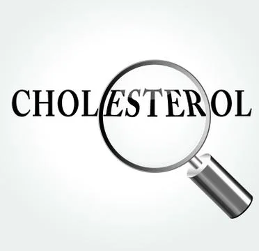 Vector cholesterol concept Stock Illustration