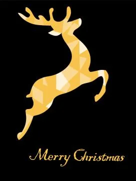 Vector Chrismtas Reindeer Stock Illustration