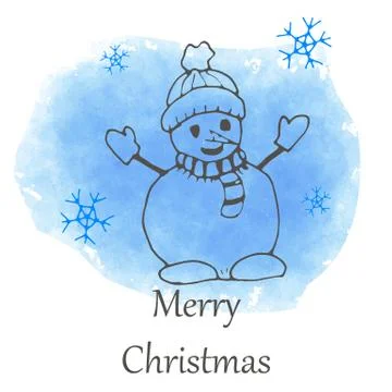 Vector Christmas and new year hand drawn icon Stock Illustration