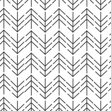 Vector. Christmas and New Year seamless pattern. Minimalism backgrounds. Stock Illustration