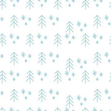 Vector. Christmas and New Year seamless pattern. Stock Illustration
