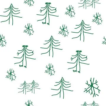 Vector. Christmas and New Year seamless pattern. Stock Illustration