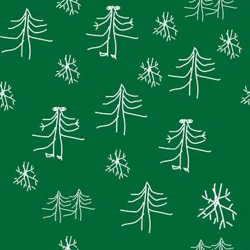 Vector. Christmas and New Year seamless pattern. Stock Illustration