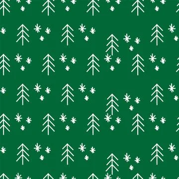 Vector. Christmas and New Year seamless pattern. Design templates Stock Illustration
