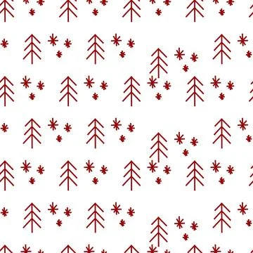 Vector. Christmas and New Year seamless pattern. Stock Illustration